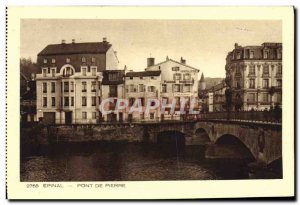 Postcard Old Stone Bridge Epinal