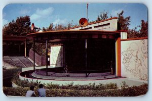 1960 St Louis Missouri Vintage Postcard Chimpanzee Show Riding Bicycle Unposted