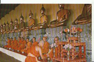 Thailand Postcard - A Gallery of Buddha Statues in Wat Pho Bangkok - Ref 18613A