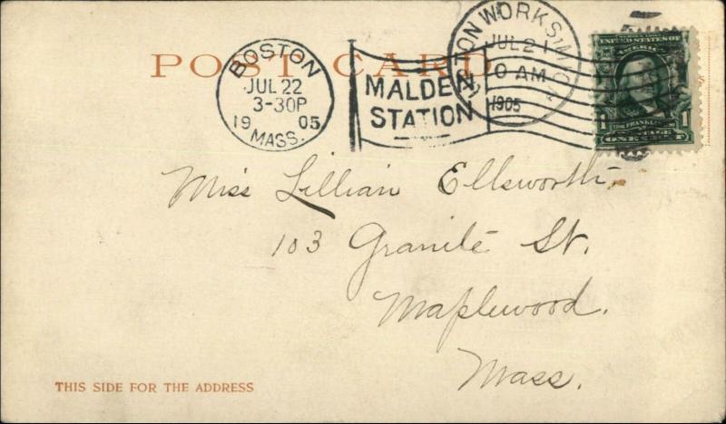 Port Huron MI St. Clair River c1905 Detroit Publishing Postcard