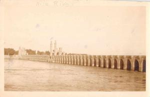 Egypt Nile River Bridge Real Photo Antique Non Postcard Back J74402