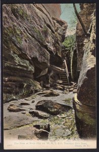 New York OLEAN Pass Rock City on W.N.Y. & P. Traction Co's Lines pm1908 DB