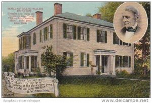 Massachustetts Concord Home Of Ralph Waldo Emerson