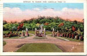 Entrance to Warner Park Naperville TN- 17 Postcard PC1