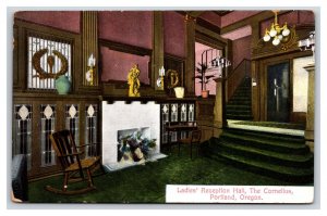 Ladies Reception Hall Cornelius Hotel Portland OR UNP Unused DB Postcard W10