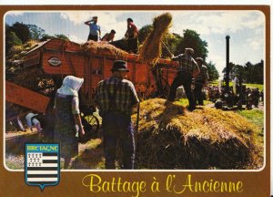 France Postcard - Coleurs De Bretagne - Activites De Battage, Threshing  TZ2876