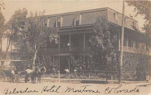 J32/ Montrose Colorado RPPC Postcard c1910 Belvedere Hotel Wagon 51