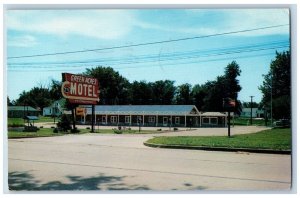 Pittsfield Illinois IL Postcard Green Acres Motel Roadside 1960 Posted Vintage