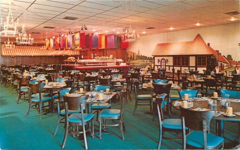 Postcard Florida Ft. Lauderdale Jolly Smorgasbord Restaurant 1960s 23-2013