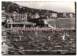 Modern Postcard General view on the Cannes Croisette Casine large Hotel