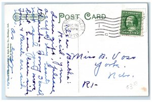 1910 Post Office Exterior Roadside Scene Hastings Nebraska NE Carriages Postcard