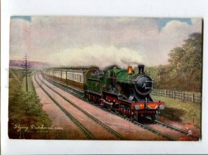 400990 TRAIN Expresse Flying Dutchman Vintage TUCK postcard