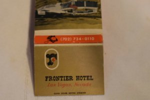 Frontier Hotel Las Vegas Nevada 30 Strike Matchbook Cover