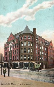 Vintage Postcard 1910S Y.M.C.A. Building Landmark Springfield Massachusetts MA