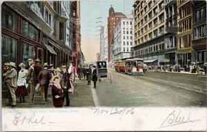 Chicago Illinois State Street from Monroe St c1906 Raphael Tuck Postcard H54