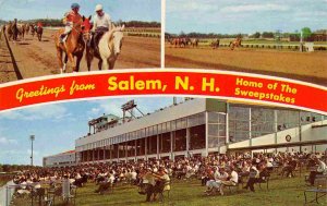 Horse Racing Track Rockingham Park Salem New Hampshire postcard 