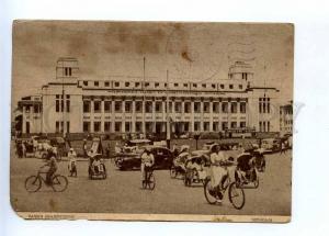 196209 INDONESIA SURABAJA Car & tram Vintage airmail RPPC