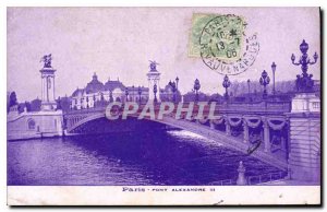 Old Postcard Paris Pont Alexandre