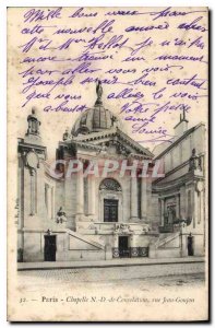 Postcard Old Paris Chapel of Our Lady of Consolation rue Jean Goujon