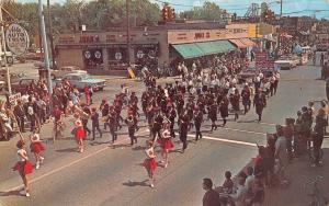 Hazel Park MI~ Jr High School Band Memorial Day Parade~1960 Postcard