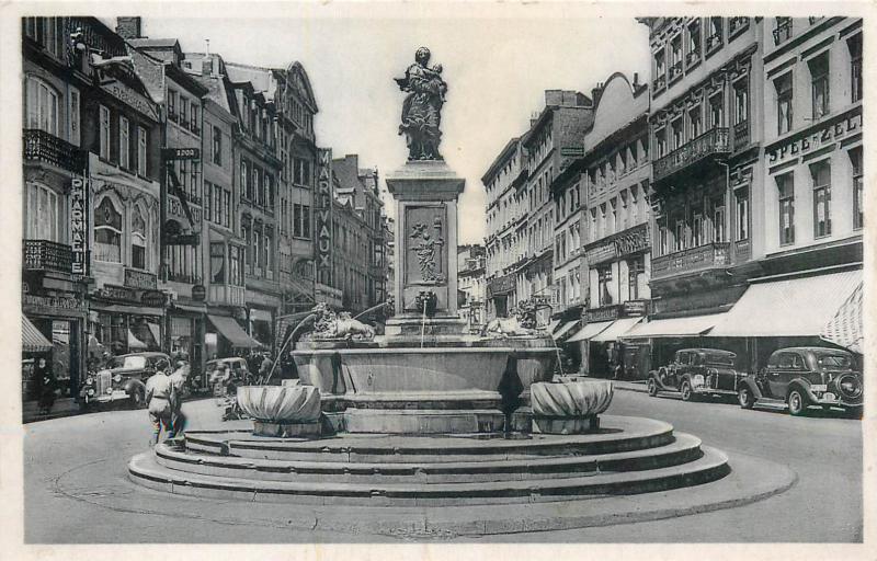 Liege Luik Chocolat Martougin Pub. Rue Vinave Vinaxe street view automobiles