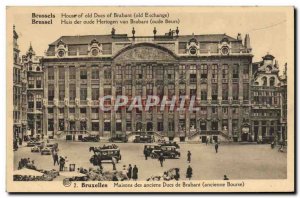 Brussels Old Postcard Houses of the Dukes of Brabant Old Exchange
