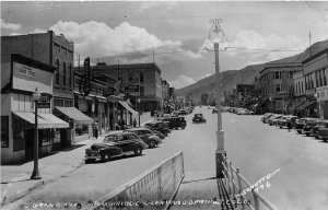 J14/ Glenwood Springs Colorado RPPC Postcard c1950s Grand Ave Stores  74