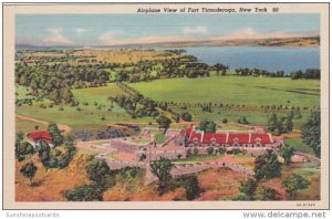 New York Fort Ticonderoga Airplane View Curteich