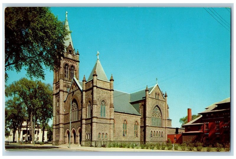 c1950's St. Peter's Roman Catholic Church Building Tower Rome New York Postcard