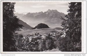 Switzerland Leysin La Boule de gomme et les Dents du Midi 1954 Photo