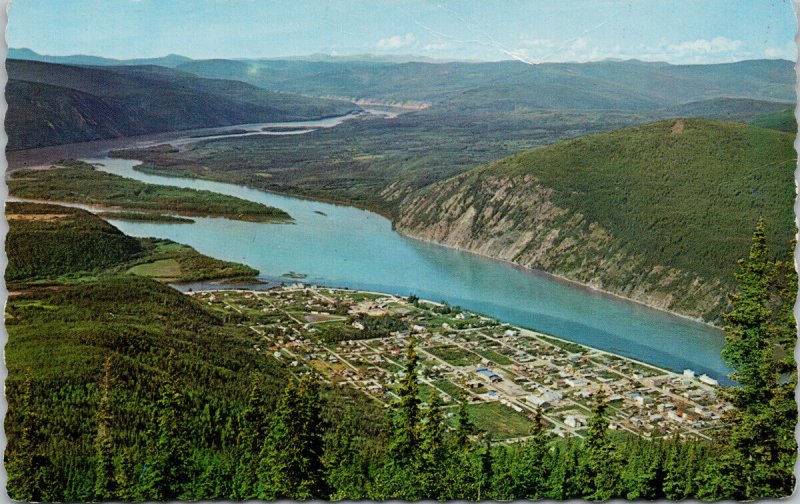 Dawson City Yukon Aerial View Unused Vintage Postcard E99