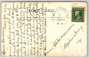 Springfield Illinois~Amusement In Camp Lincoln~Soldier Blanket Toss~c1914