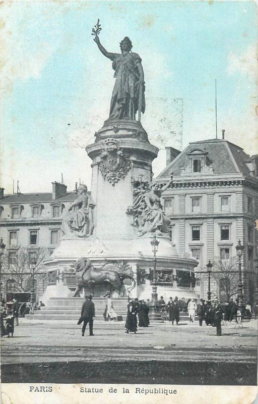 CPA Paris France - Statue de la Republique