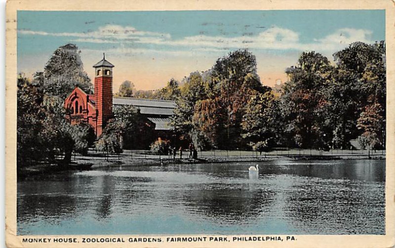 Monkey House, Zoological Gardens Fairmount Park - Philadelphia, Pennsylvania ...