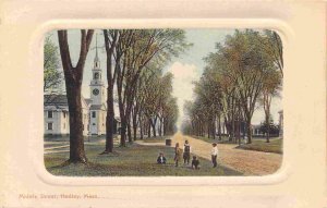 Middle Street Hadley Massachusetts 1910c postcard
