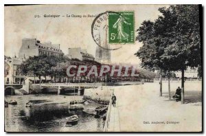 Old Postcard Quimper The Battlefield
