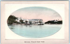 FLATTS, BERMUDA   Handcolored  FRASCALI HOTEL  Embossed Border  Postcard