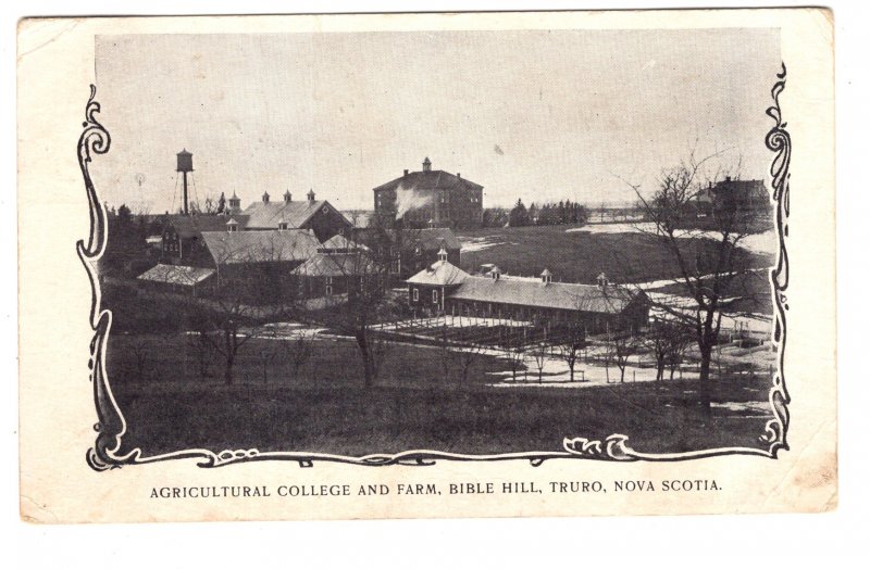 Agricultural College and Farm Bible Hill, Truro, Nova Scotia, Used 1906