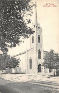 Chillicothe Ohio c1910 Postcard St. Peters Church Ross County