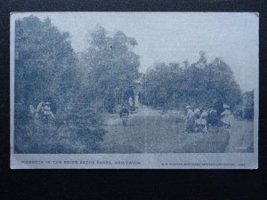 DROITWICH Pierrots in the Brine Baths Park Old Silvered Postcard by M.M. Stanton