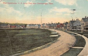 FORT OGLETHORPE US ARMY POST NEAR CHATTANOOGA TENNESSEE MILITARY POSTCARD 1912