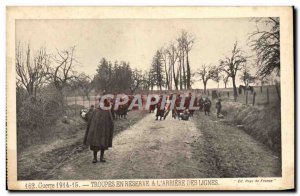 Old Postcard War Troops In A Reserve L & # 39Arriere Lines Of Army