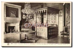 Pau - Castle Henri IV - Bedroom Kings of Navarre - Old Postcard