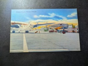 Mint USA Aviation Postcard Atlanta Airport Atlanta GA Georgia Eastern Air Lines