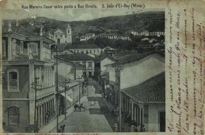 brazil, SÃO JOÃO DEL-REI, Minas Gerais, Rua Moreira Cesar (1906) André Bello