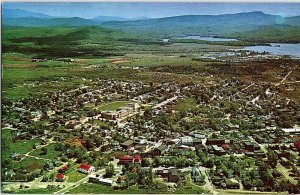 Postcard AERIAL VIEW SCENE Tupper Lake New York NY AJ4665