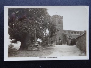 Northampton BRINGTON St. Mary the Virgin Church - Old RP Postcard by Mayfair