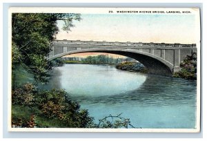 C.1900-07 Washington Avenue Bridge, Lansing, Mich. Postcard P154E