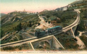 Postcard C-1910 France Monte Carlo Incline Railway La Turbie 23-335