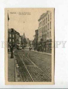 3173383 BELGIUM CHARLEROI New-Bridge street Vintage postcard